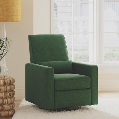 Davinci Piper 360° Swivel Rocker Recliner Chair - Glider Rocking Chair for Nursery and Living Room- GREENGUARD Gold, FSC & Certi-PUR US Certified - Ultra Comfy Glider Recliner Nursery Chair - Cream
