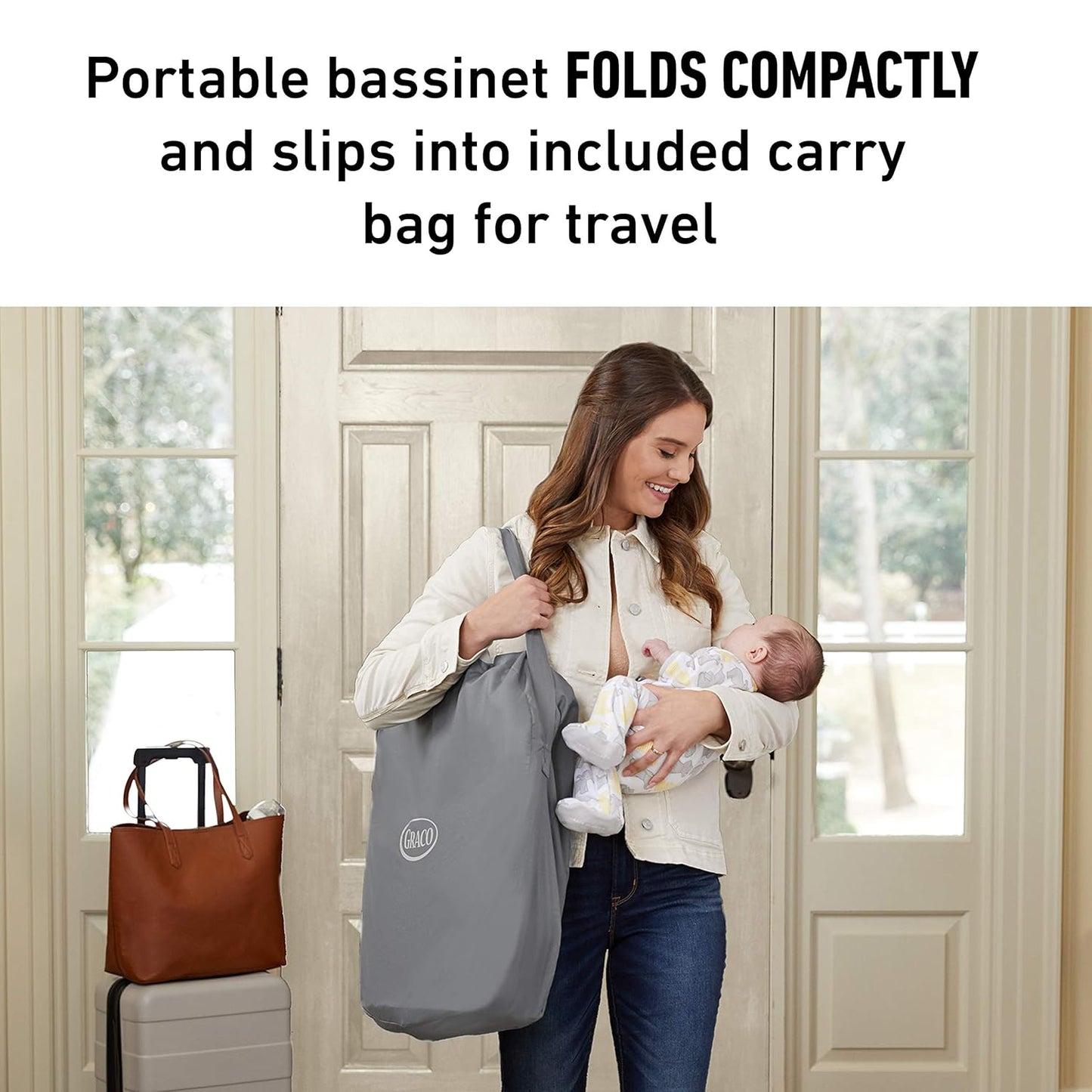 Graco Pack 'n Play Day2Dream Travel Bassinet Playard Features Portable Bassinet Diaper Changer and More (Lo, Lo)