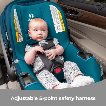 Diono LiteClik30 RXT SafePlus Infant Car Seat and Base, Rear-Facing for Infants 4-30lbs, SafePlus Engineering, with Infant Insert, UPF 50+ Sunshade