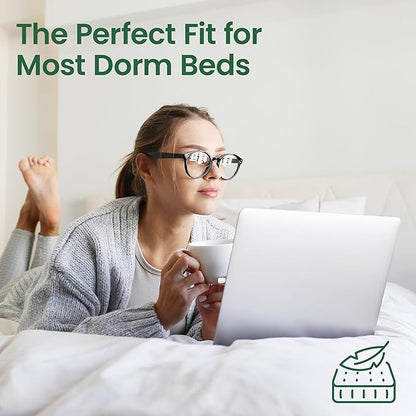 SafeRest Waterproof Mattress Protector Twin XL Size – Absorbent Breathable Soft Fitted Bed Cover with 18" Deep Stretchable Pockets – Machine Washable Twin XL Mattress Cover