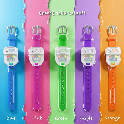 Potty Watch for Kids Potty Training - Potty Training Watch with 3 Fun Flashing Lights and Music - Water-Resistant Watch - Potty Watch Remind Kids Every 30, 60 or 90 Minutes - Pink
