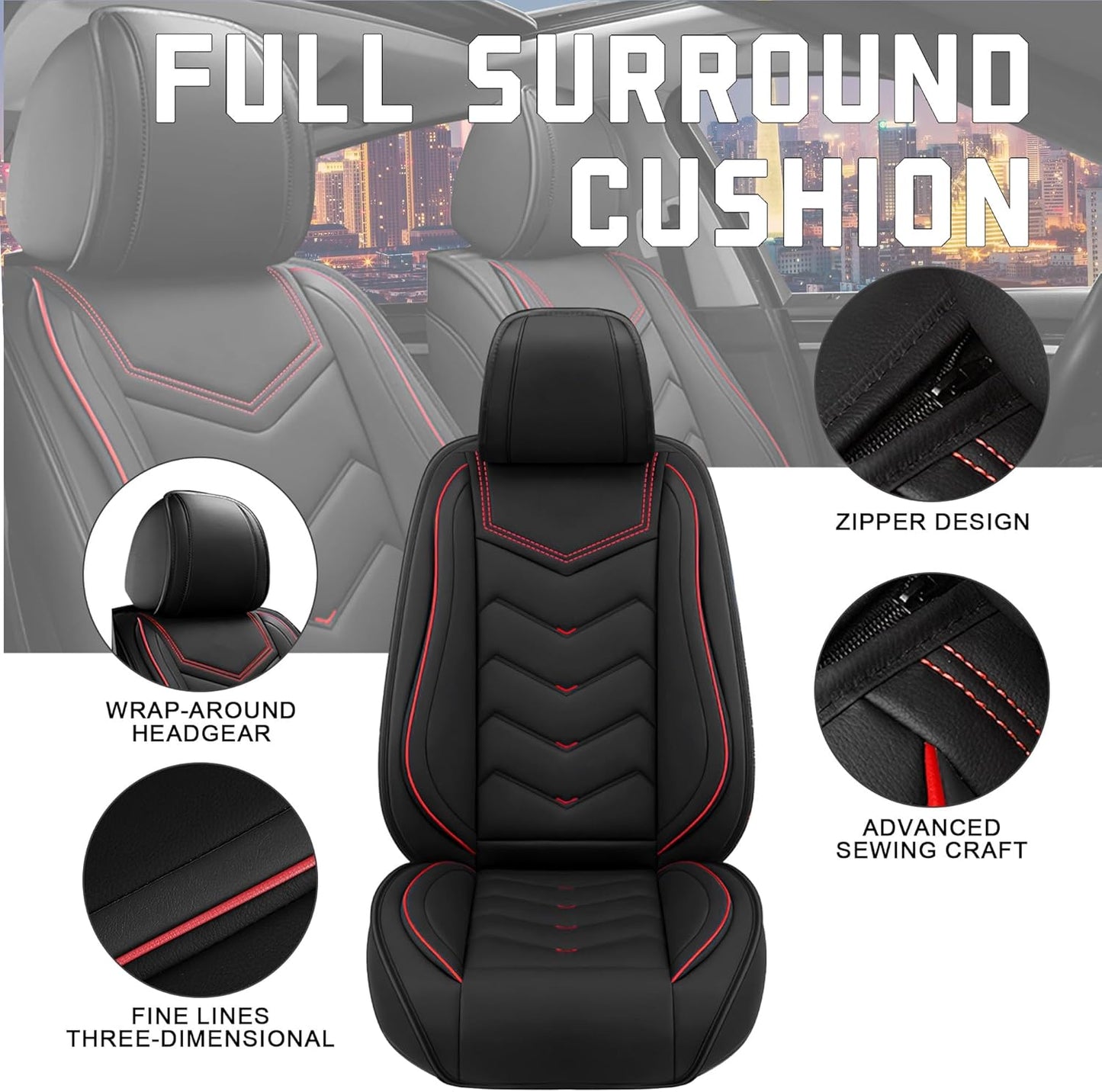 CTDS Car Seat Covers for MINI Convertible 2013-2026, Stylish Sport Seat Covers, Premium Nappa Leather Car Seat Cover. Automobile Seat Covers Sets.(Luxury 5 Seats/Beige)