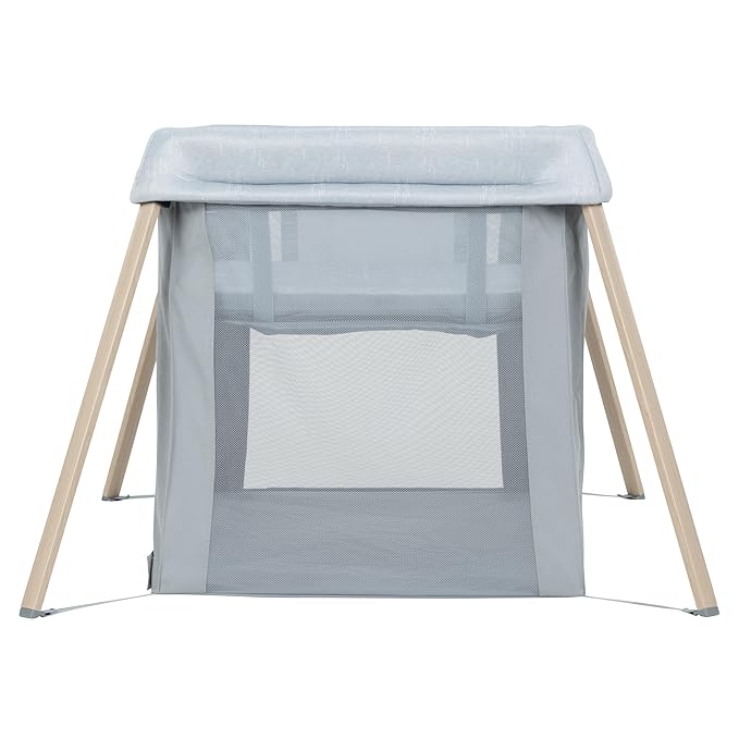 Maxi-Cosi Calao Travel Playard, Infant Bassinet, Toddler Playpen, Portable, Lightweight, Foldable, Easy Setup, with Carry Bag, Breathable Mesh, Classic Slate