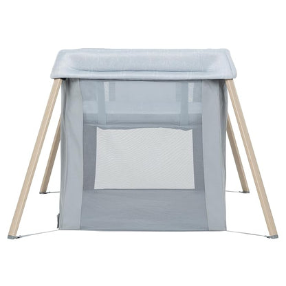 Maxi-Cosi Calao Travel Playard, Infant Bassinet, Toddler Playpen, Portable, Lightweight, Foldable, Easy Setup, with Carry Bag, Breathable Mesh, Classic Slate