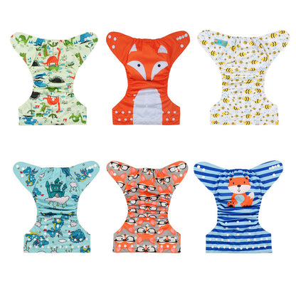 ALVABABY 12pcs Microfiber Inserts,Soft Cloth Diaper Liner,3-Layer Absorbent Inserts,Reusable for Baby Cloth Diapers 12T