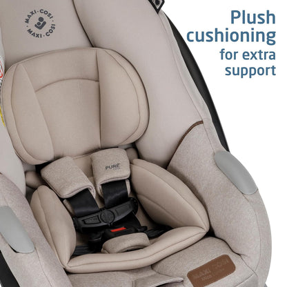 Maxi-Cosi Mico Luxe+ Baby Car Seat: Infant Car Seat with Base and Versatile Baby Carrier Seat Functionality, Essential Green