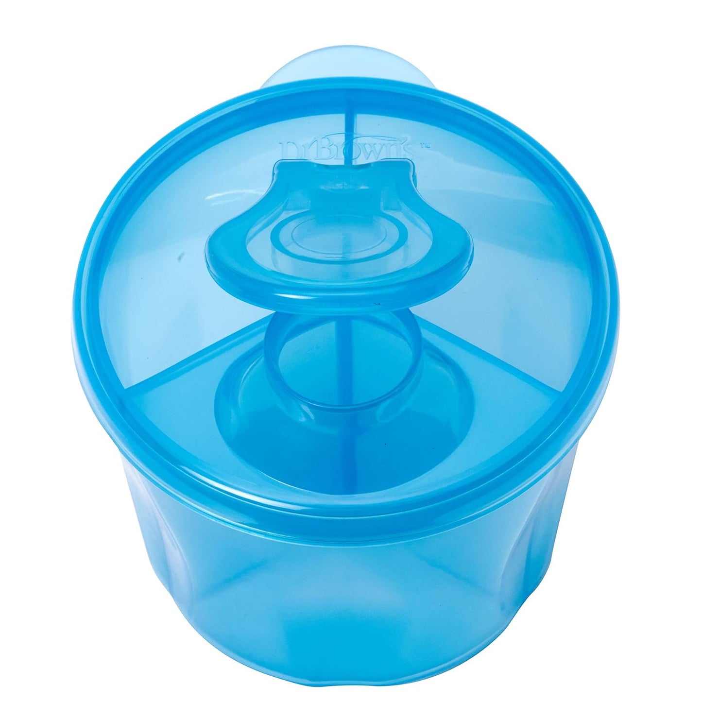 Dr. Brown's Travel Formula Dispenser with Lid, BPA Free - Blue - Holds 27oz