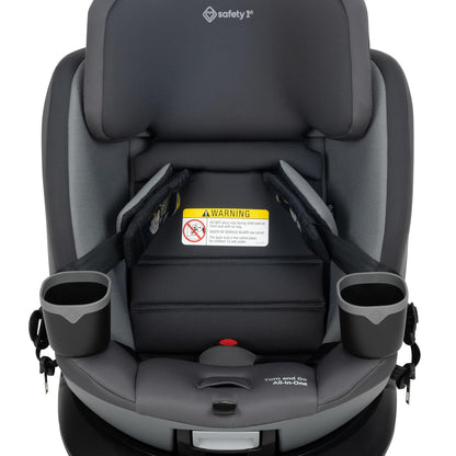 Safety 1st Turn and Go 360 ST Rotating All-in-One Convertible Car Seat, SafetySwivel Technology, SecureTech Installation, 3-in-1 Rear-Facing, Forward-Facing, Booster, 5-100 lbs, Siberian Caviar