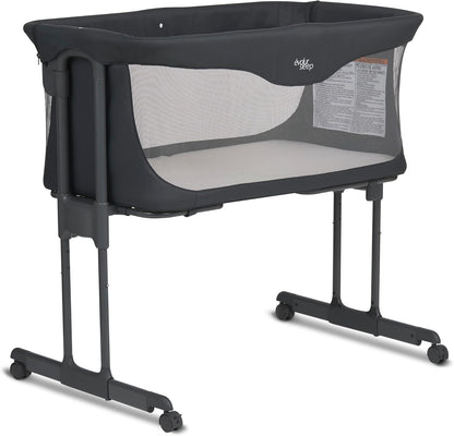 Evolur Kinsley Bedside Bassinet – Quick Fold, Breathable Mesh Sides, Lightweight Portable Baby Sleeper with Carry Bag – Newborn to 6 Months