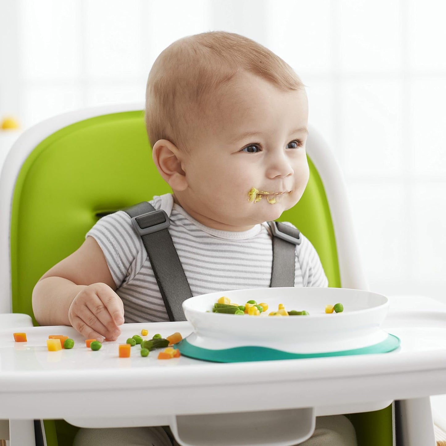 OXO Tot Stick and Stay Suction Plate - Blossom