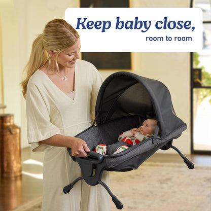 Graco Pack 'n Play Close2Baby Bassinet Playard Features Portable Bassinet Diaper Changer and More, Derby