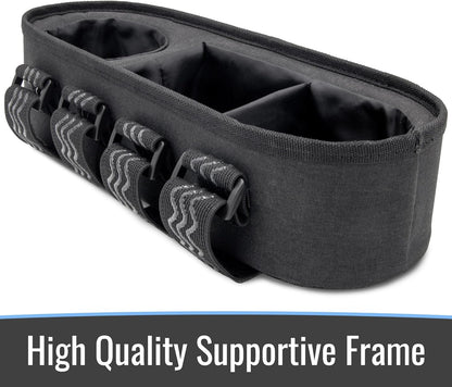 Habitat Universal Stroller Snack Tray with Insulated Cup Holder - Divided Compartment with Secure Non-Slip Straps | Stroller Snack Tray Attachment Fits Most Strollers