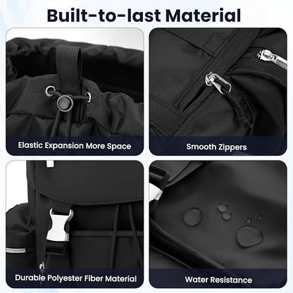 Diaper Bag Backpack with Changing Pad, Pacifier Case & Stroller Straps, Insulated Pockets Water Resistant Travel Essentials Baby Bag Multipurpose Travel Back, Big Storage in a Small Footprint