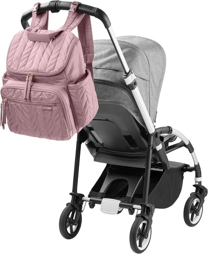 Skip Hop Diaper Bag Backpack: Forma, Multi-Function Baby Travel Bag with Changing Pad & Stroller Attachment, Jet Black