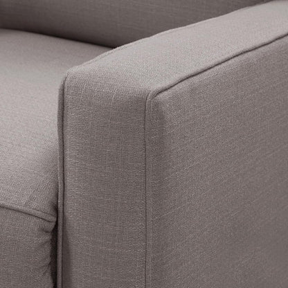 Harkawon Swivel Rocker Recliner Chair, Glider Rocker Recliner, Rocking Chair Nursery, Fabric Chair with High Back, Deep Seat, for Living Room, Bedroom, Beige