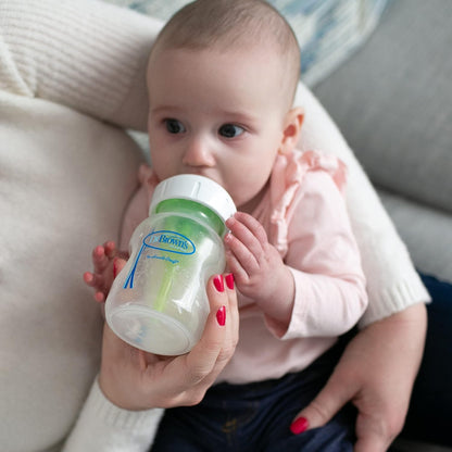 Dr. Brown’s Natural Flow® Level 2 Wide-Neck Baby Bottle Silicone Nipple, Medium Flow, 3m+, 100% Silicone Bottle Nipple, 6 Pack