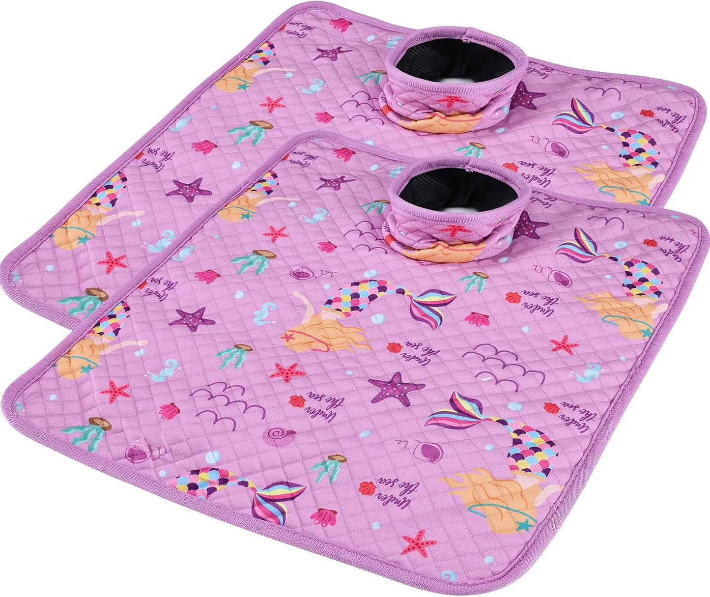 Car Seat Protector for Potty Training, 2 Pack Waterproof CarSeat Liner Toilet Training for Baby Infant Toddler, Dry Seat Piddle Pads Cover for Strollers (Gray)