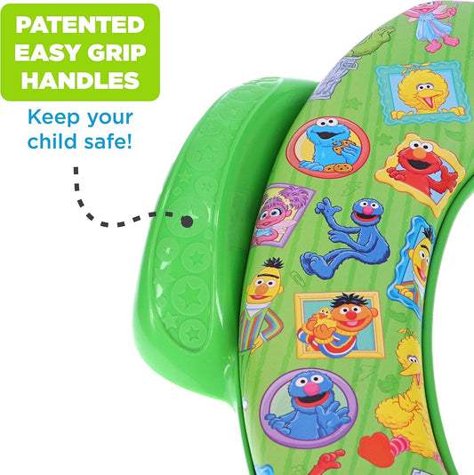 Sesame Street "Framed Friends" Soft Potty Seat and Potty Training Seat - Soft Cushion, Baby Potty Training, Safe, Easy to Clean