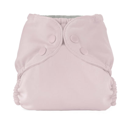Esembly Cloth Diaper Cover - Reusable Swim Diaper, Waterproof, Breathable - Adjustable Outer Layer Over Absorbent Inner for Blowout Protection - Sea Glass, Size 2 (18-35lbs)