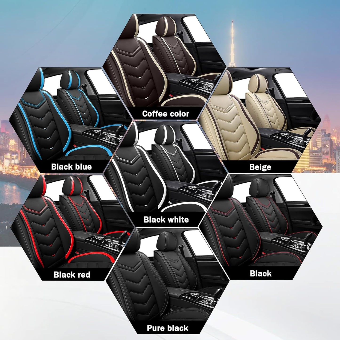 CTDS Car Seat Covers for MINI Convertible 2013-2026, Stylish Sport Seat Covers, Premium Nappa Leather Car Seat Cover. Automobile Seat Covers Sets.(Luxury 5 Seats/Beige)