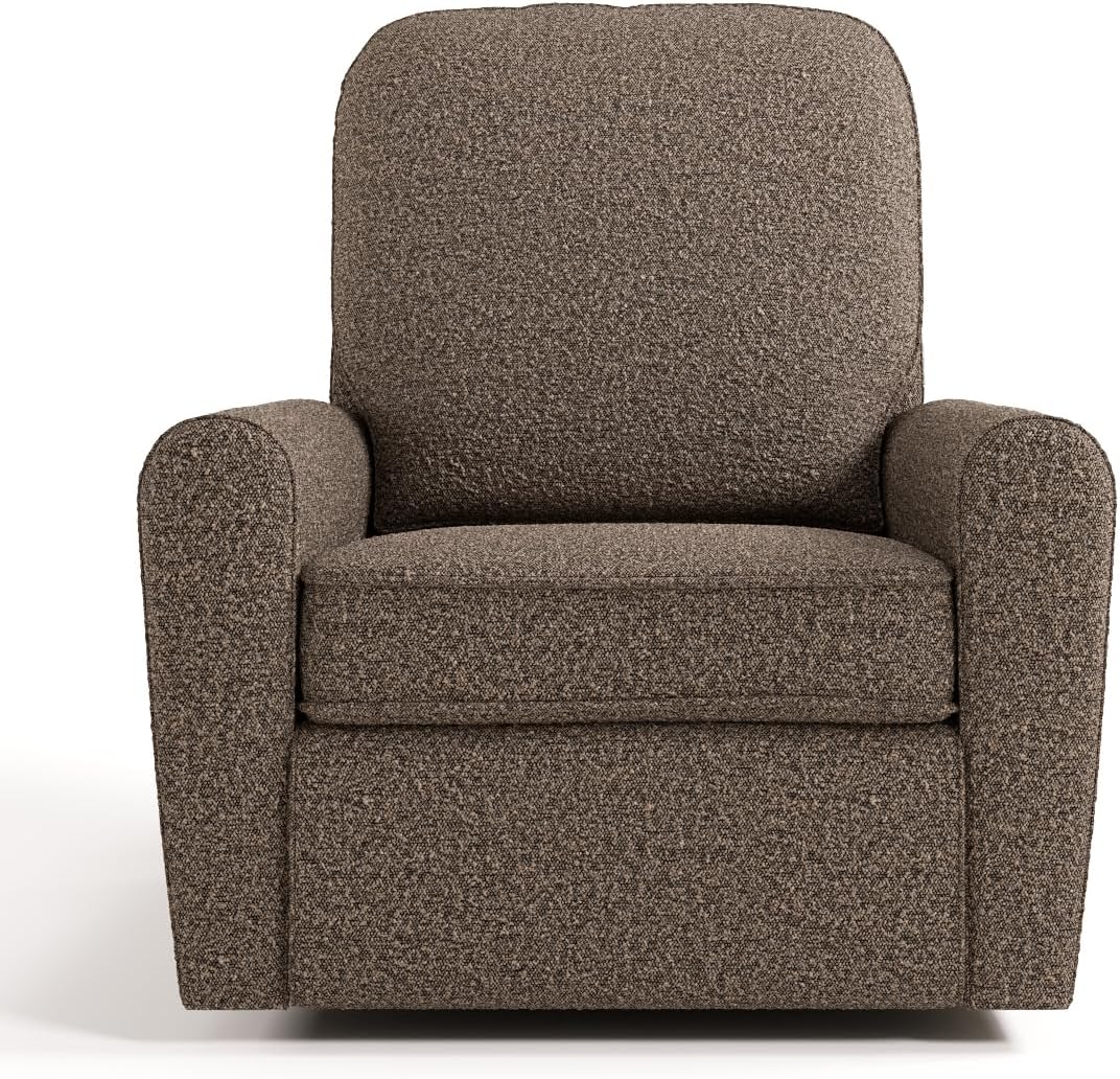 Storkcraft Amalfi Deluxe Power Recliner Swivel Glider – Premium Electronic Nursery Rocking Chair, Oeko-TEX 100 Certified, Includes Dual-USB Charging Port with USB-A & USB-C (Black Boucle)
