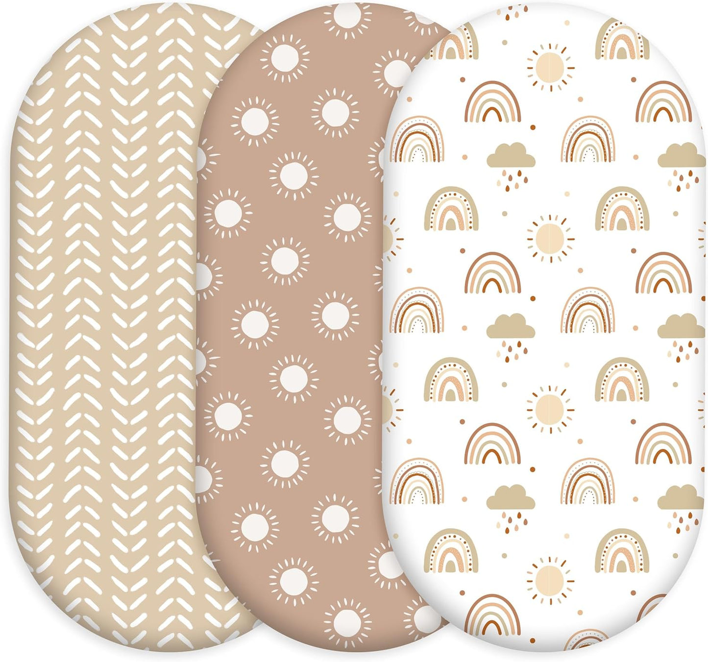 Bedside Sleeper Bassinet Fitted Sheets 20 x 33, 3 Pack Baby Delight Beside Me Dreamer,Babybond,Jimglo,koola,cowiewie,fodoss, Dream On Me Baby Square Bassinet, Pink Animal