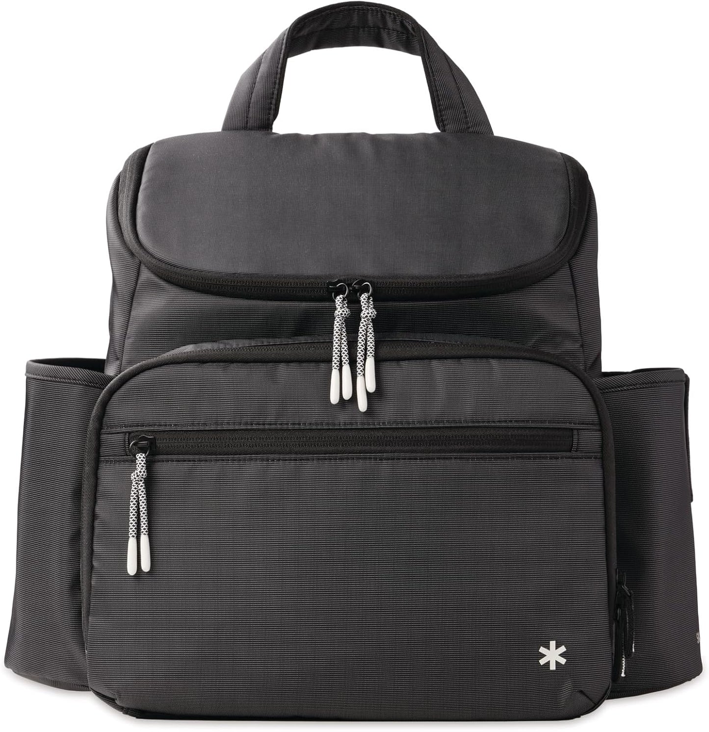 Skip Hop Diaper Bag Backpack: Forma, Multi-Function Baby Travel Bag with Changing Pad & Stroller Attachment, Jet Black