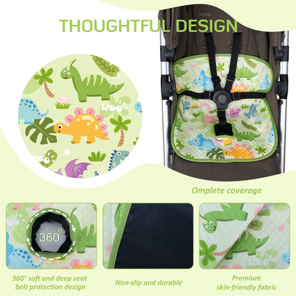 INFANZIA Dry Seat, Car Seat Protector Waterproof Carseat Liner Potty Training Toddlers, Baby and Infants, Piddle Pad for Carseats Strollers (Grey, 1 Pack
