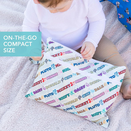 Bumkins Disney Waterproof Wet Bag for Baby, Travel, Swim Suit, Cloth Diapers, Pump Parts, Pool, Gym Clothes, Toiletry, Strap to Stroller, Daycare, Zip Reusable Bag, Packing Pouch, Winnie the Pooh