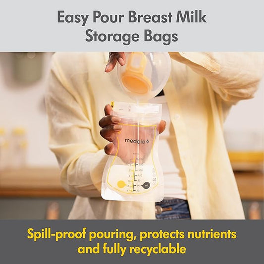 Medela Breast Milk Storage & Cooler Gift Set Made Without BPA, with Bottles, Storage Bags, Microwave Sterilizer Bags, and Cooler Bag with Ice Pack