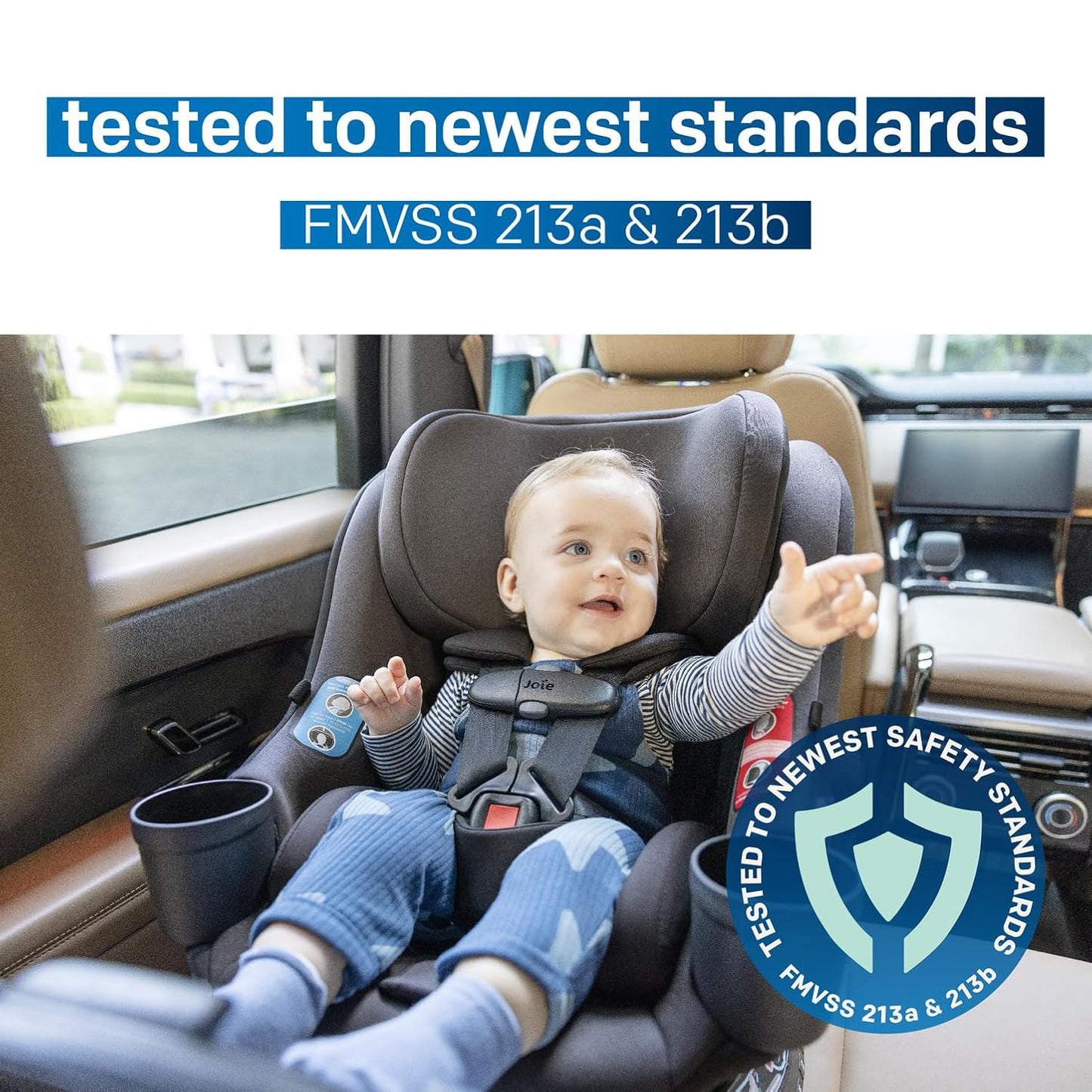 Chili Spin SI Rotating 2-in-1 Convertible Car Seat, Rear and Forward-Facing, No-Rethread Harness, Tested for Safety Standards (Mocha)