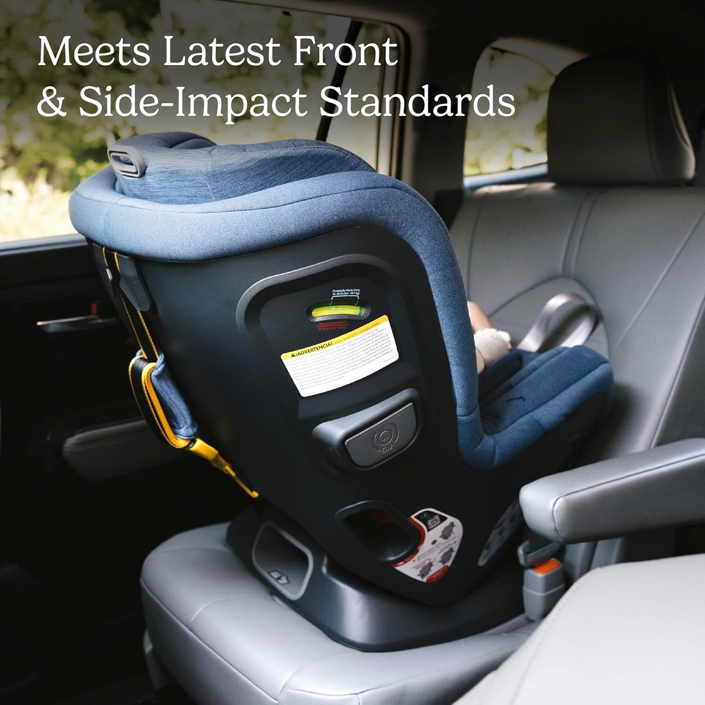 UPPAbaby Rove Convertible Car Seat - 2-in-1 Rear + Forward Facing - Quick + Secure 3-Step Install - Intuitive Safety Technology + Comfort Features - Cup Holder Included - Kavneer (Almond Mélange)