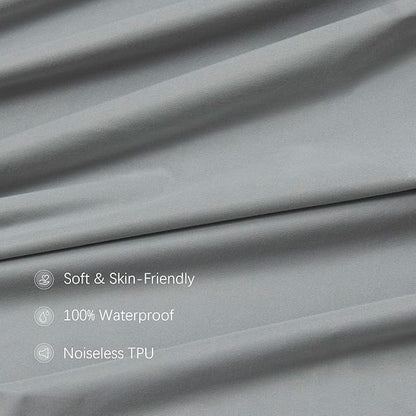Biloban Mini Crib Sheets Fitted Waterproof 38'' x 24'', 2 Pack Mattress Protector Cover Fits for Dream on Me/Newton Mini Crib Mattress, Portable Sheet for Boys & Girl