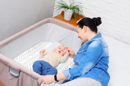 3-Pack Bedside Sleeper Bassinet Sheets | GOTS Certified Organic 100% Muslin Cotton | Ultra Soft & Breathable | 33×20×4” Fitted Sheets | Universal Fit 29–33” x 17–21” Pads
