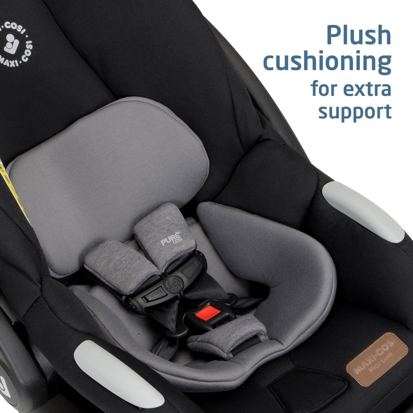Maxi-Cosi Mico Luxe Infant Car Seat with Base, Rear Facing Car Seat for Babies, Baby Carseat 4-30 lbs, Baby Car Seats, Infant Car Seats, New Hope Tan
