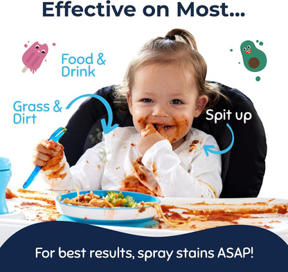 Miss Mouth's Messy Eater Stain Treater Spray - 4oz Stain Remover - Newborn & Baby Essentials - No Dry Cleaning Food, Grease, Coffee Off Laundry, Underwear, Fabric