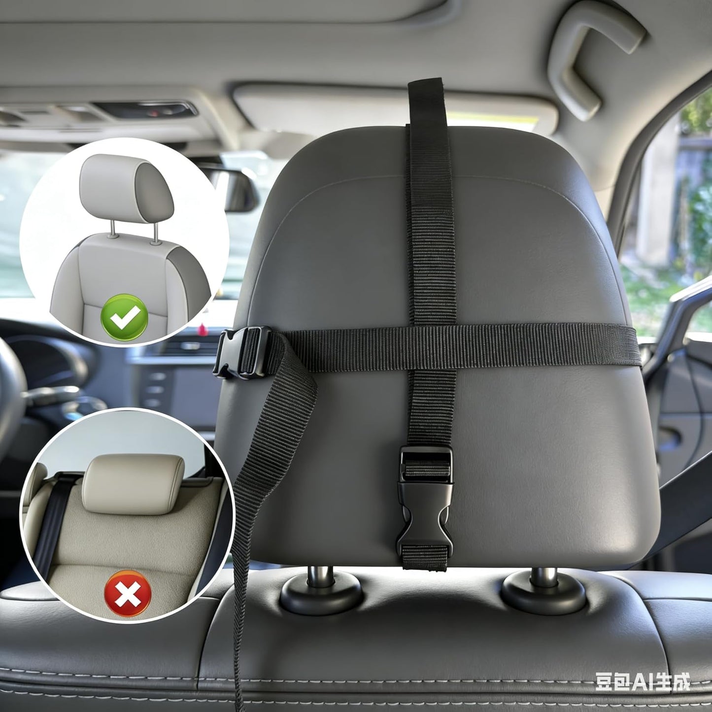 Funbliss 2-Pack Baby Car Mirror - Shake-Proof & Shatterproof, 360° Adjustable Angle, Clear Wide View for Rear-Facing Infants, Easy Install, Perfect Baby Travel Gear & Carseat Accessories