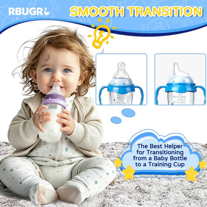 RBUGR 6 Pack Replacement Silicone Spout Compatible with NUK Active and Learner Cups, Sippy Cup Nipple for NUK Sippy Cup & Learner Cup, 100% Silicone Sippy Nipples for 6m+