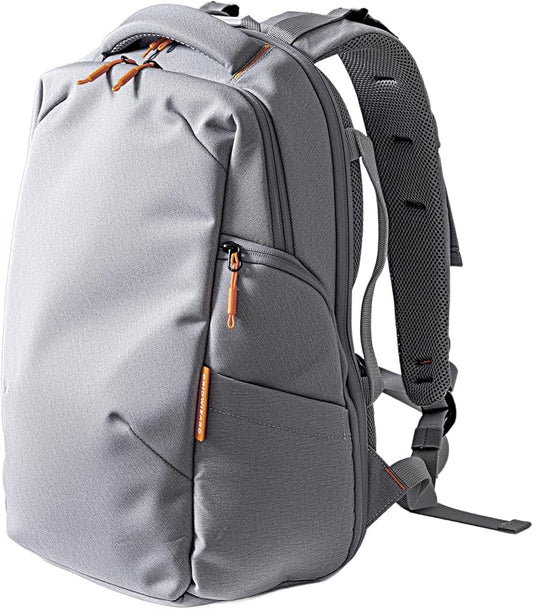 Babelio Grid Wizard Diaper Bag Backpack - Multi Function Waterproof Diaper Bag, Travel Essentials Baby Bag with Insulated Bottle Holders, Baby Shower Gifts, Grey
