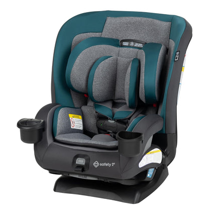 Safety 1st EverSlim 4-in-1 Convertible Car Seat, SecureTech Chest Clip, Ultra-Slim, 4-Mode Infant to Booster, Baby Car Seat, 5-100 lbs, Memory Foam, Office Space