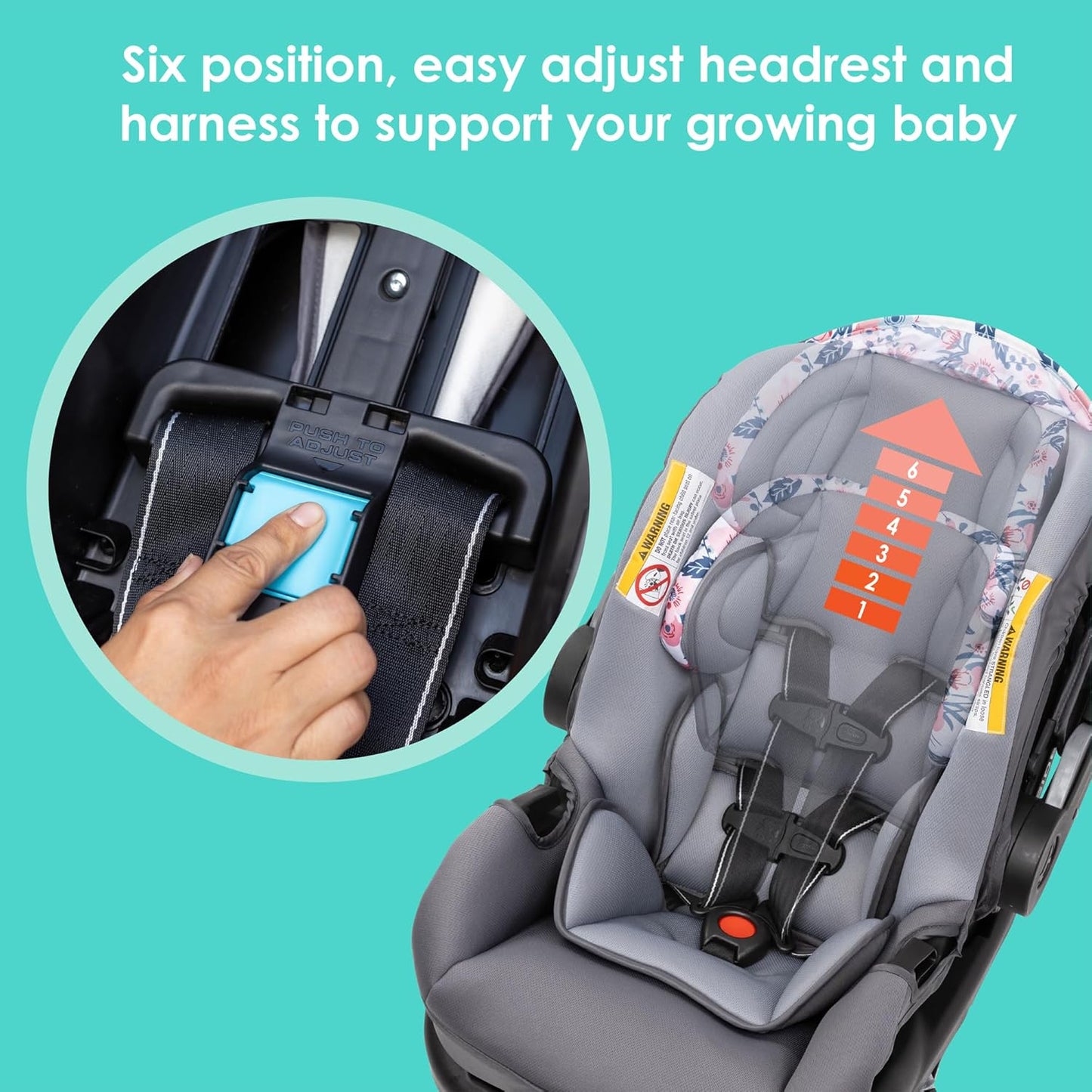 Baby Trend Stroller and EZ-Lift Infant Car Seat, EZ Ride Travel System, Dash Grey