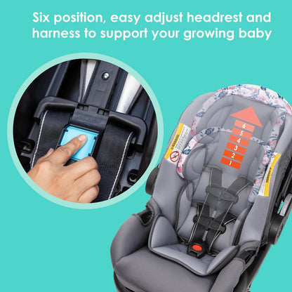 Baby Trend Stroller and EZ-Lift Infant Car Seat, EZ Ride Travel System, Dash Grey