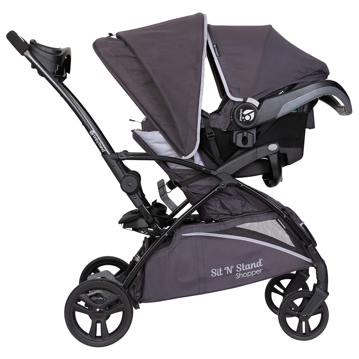 Baby Trend Sit N' Stand® Double 2.0 Stroller, Dash Black