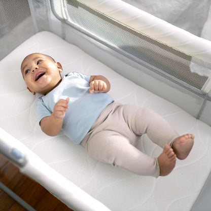 Ingenuity Dream Hero Starlight 3-in-1 Co-Sleeping Bassinet and Crib - Lume (Grey), Unisex, Newborn to 12 Months