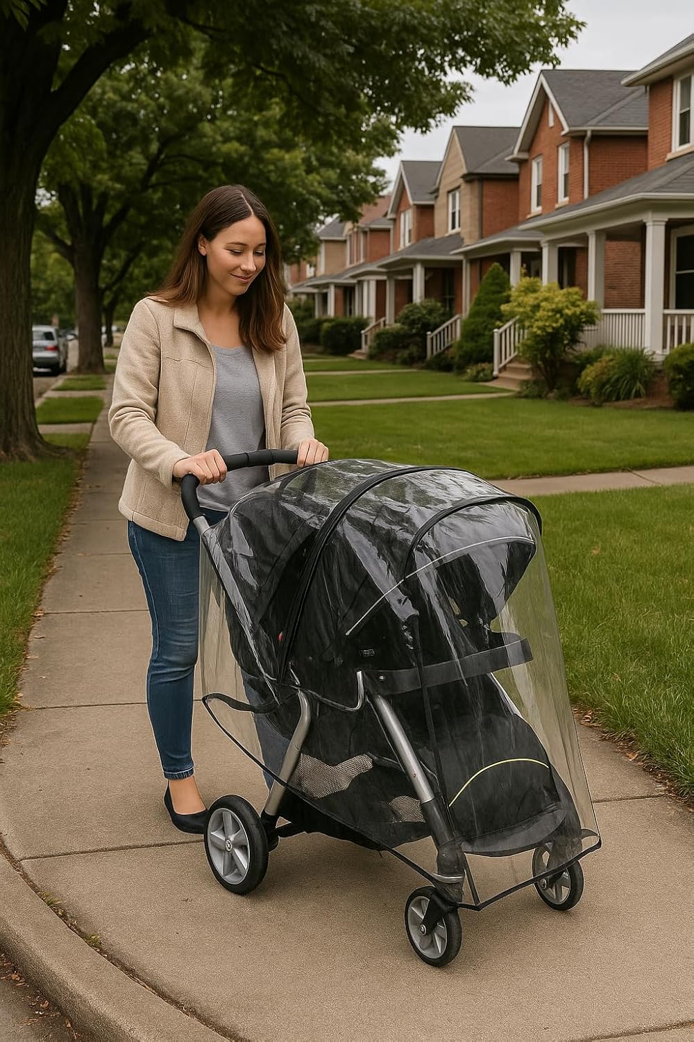 Jolly Jumper Travel System Weathershield - Protects, Baby, Large Stroller and Contents from rain and Other Elements