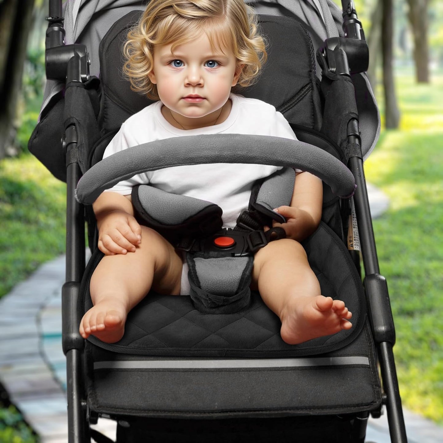 Babenest Car Seat Potty Protector Cover -Waterproof Carseat Training Liner for Baby &Toddler Shower Gift, Dry Piddle Pee Pad with Fun Designs for Strollers & Infant Car Seats (2pcs Pink)