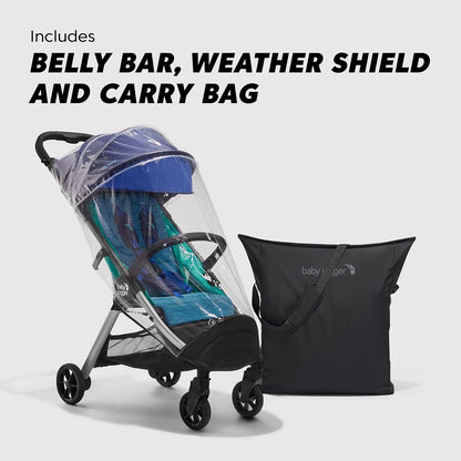 Baby Jogger City Tour 2 Carry-On Approved Travel Stroller, Ultra-Compact Baby Stroller, Lightweight, Easy Fold, Baby Travel Essential, Pitch Black
