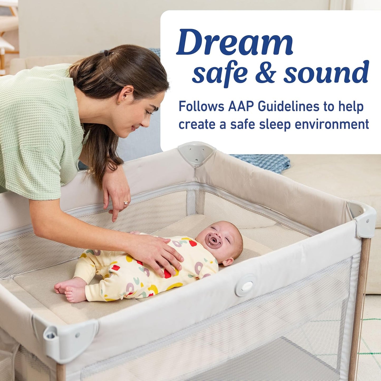 Graco Pack 'n Play Day2Dream Travel Bassinet Playard Features Portable Bassinet Diaper Changer and More (Lo, Lo)