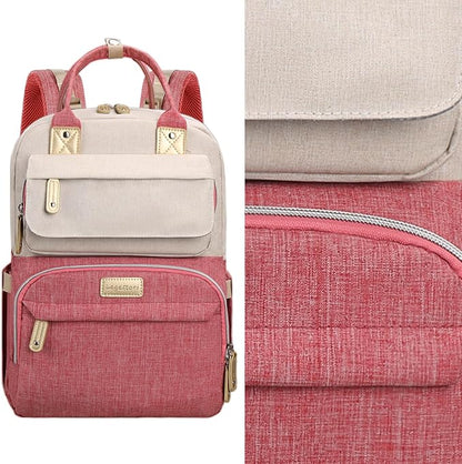 Legestori Diaper Bag Backpack, Baby Girl Diaper Bag, Large Diaper Bag Backpack Gift for Girls, Baby Diper Backpack for Travel with Insulated Pockets and Stroller Straps