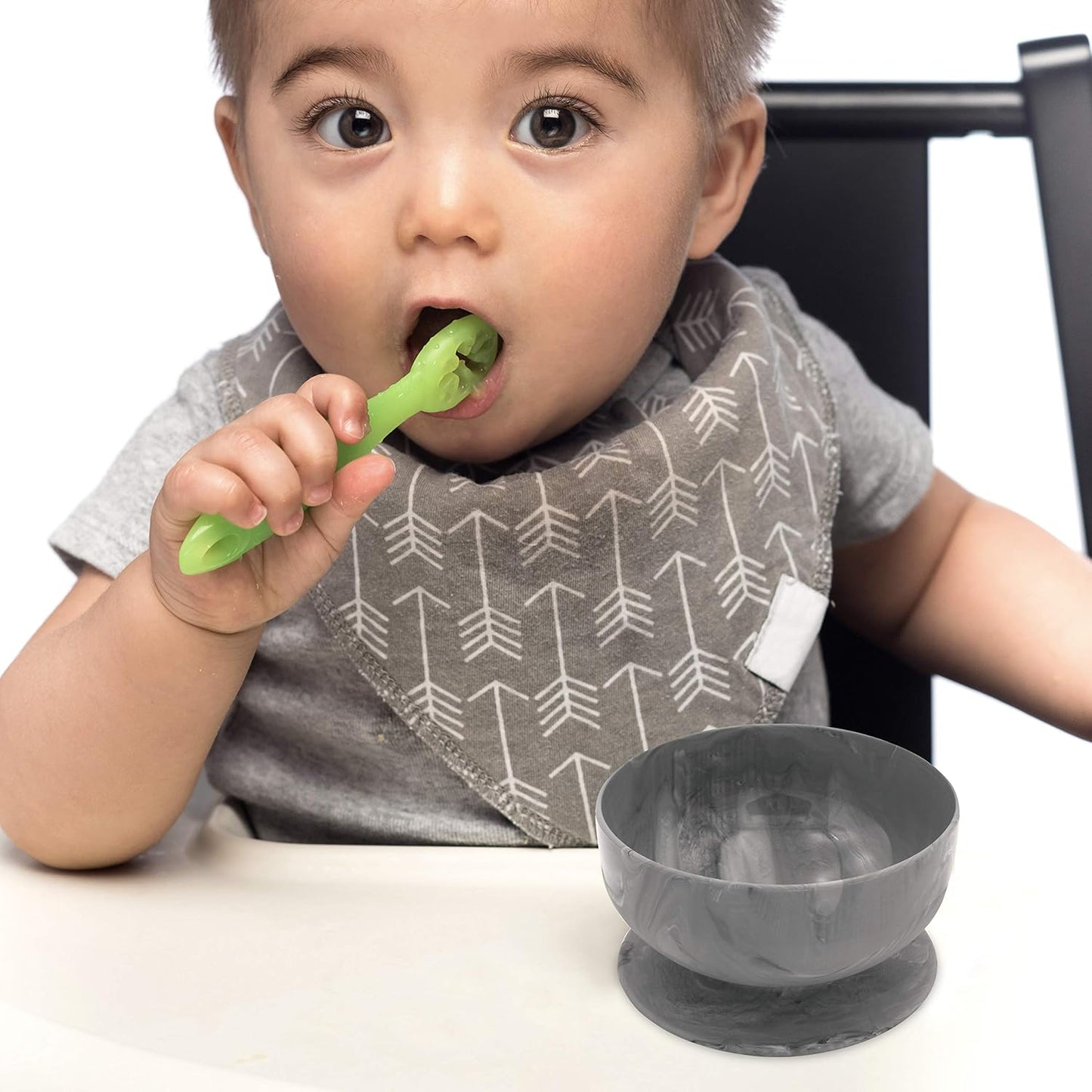 ChooMee Silicone Baby Suction Bowls | Non Slip Extra Strong Suction Base with Durable and Firm Bowl | Ideal for Infant and Toddler Baby Led Feeding | Small 2 CT